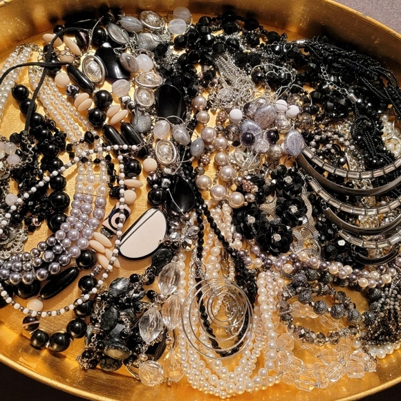 Over 3LBS of Fashion Jewelry, Classic Tones